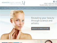 Tablet Screenshot of advancedplasticsurgeryinstitute.com